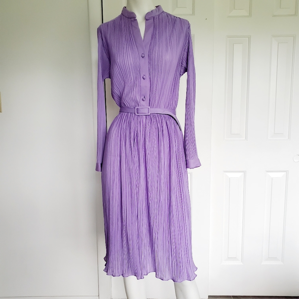 Vintage P.C.F. Petites Hal Ferman purple Belted